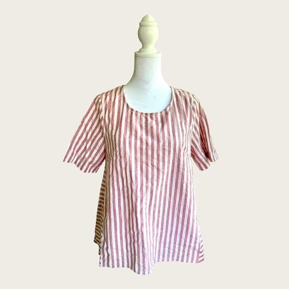 Roolee Cotton Striped Tent Top, Size M - Picture 1 of 10